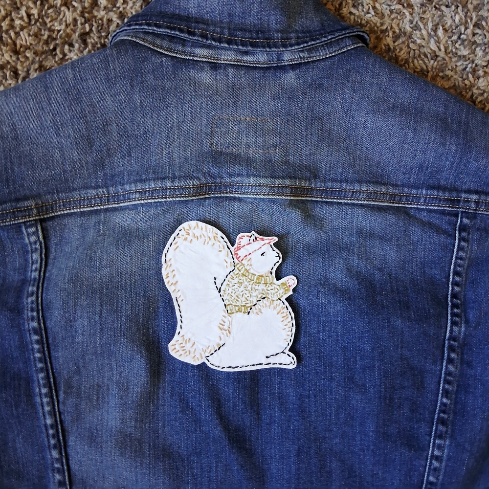 Embroidered Squirrel Patch - Multicolor - Picture 3 of 4